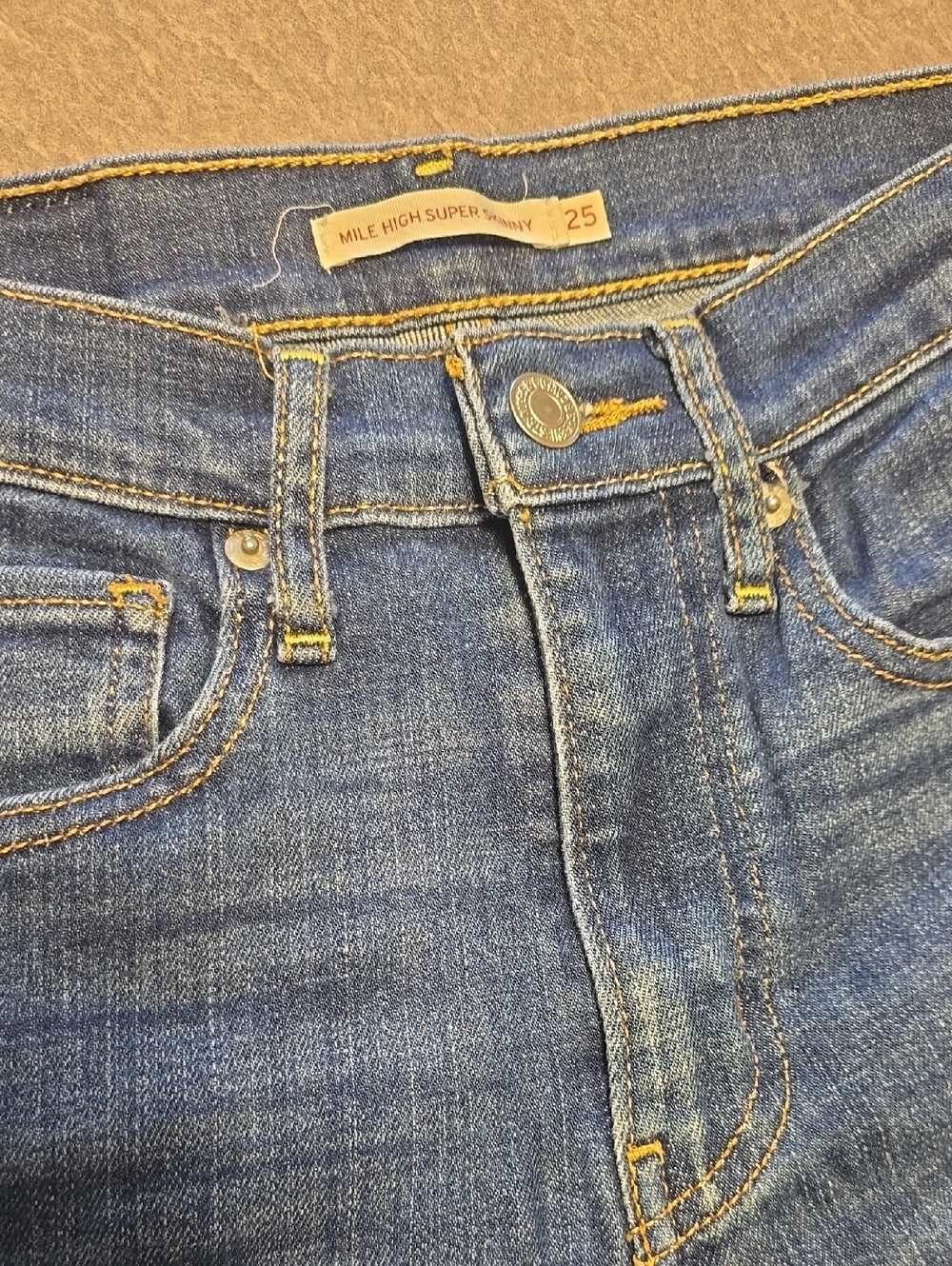 Levi's Mile High Super Skinny High-Rise Jeans - Blue Size 25